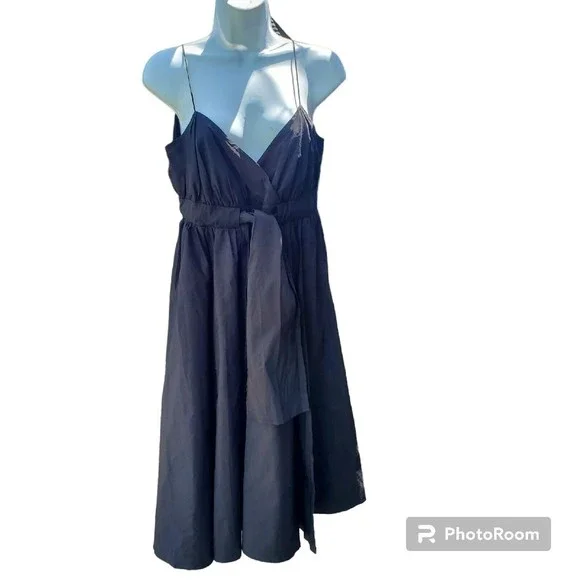 Diane Von Furstenberg | Dresses | Diane Von Furstenburg Jolie Black Dress  Empire Waist Faux Wrap Dvf Size 6 | Poshmark